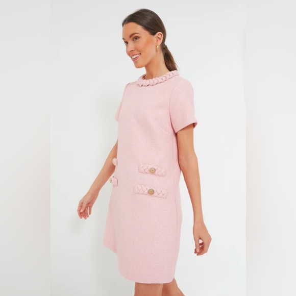 Tuckernuck Pink Tweed Jackie Dress - Picture 1 of 8